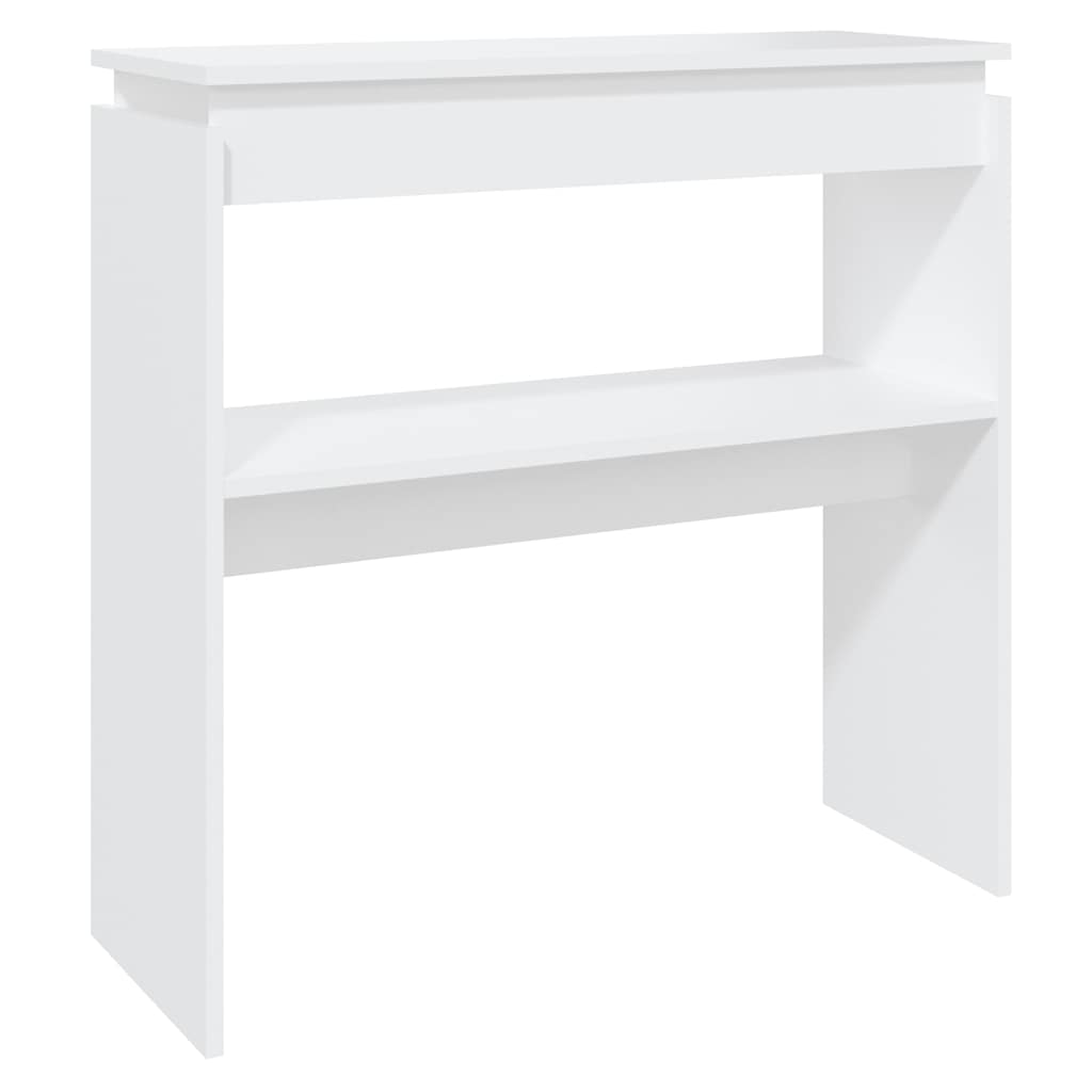vidaXL Console Table White 80x30x80 cm Engineered Wood