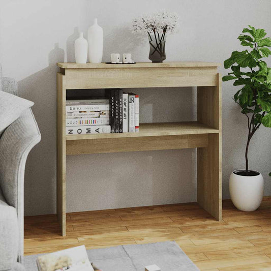 808317 vidaXL Console Table Sonoma Oak 80x30x80 cm Engineered Wood