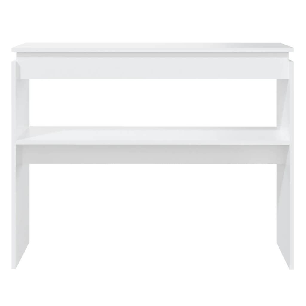 808323 vidaXL Console Table White 102x30x80 cm Engineered Wood