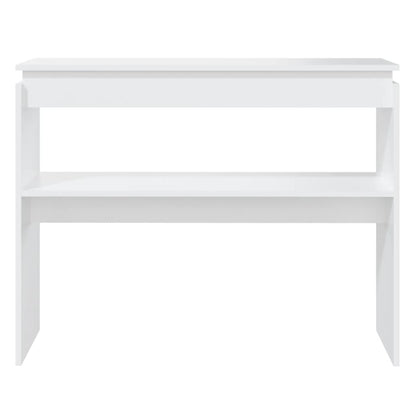 808323 vidaXL Console Table White 102x30x80 cm Engineered Wood