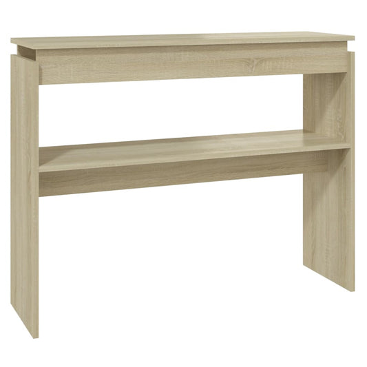 808326 vidaXL Console Table Sonoma Oak 102x30x80 cm Engineered Wood