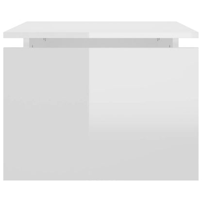 vidaXL Coffee Table High Gloss White 68x50x38 cm Engineered Wood
