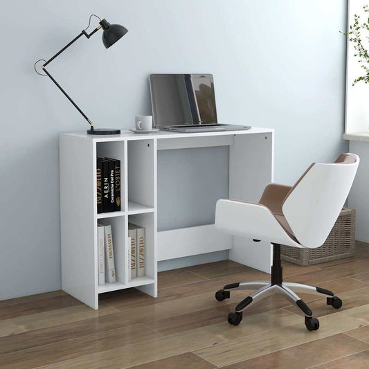 808341 vidaXL Notebook Desk White 102,5x35x75 cm Engineered Wood
