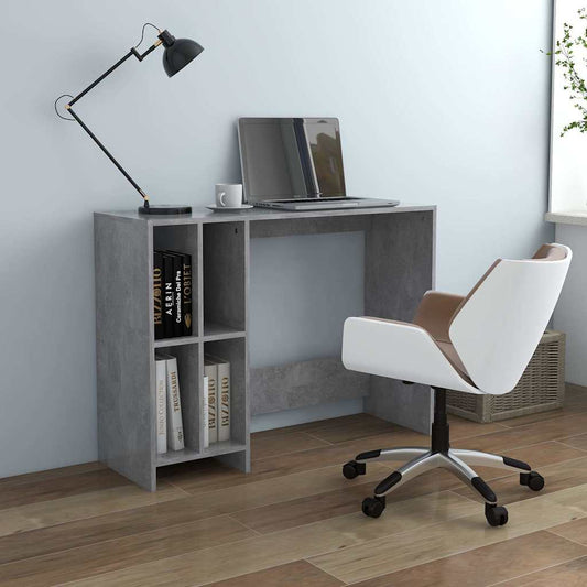 808345 vidaXL Notebook Desk Concrete Grey 102,5x35x75 cm Engineered Wood
