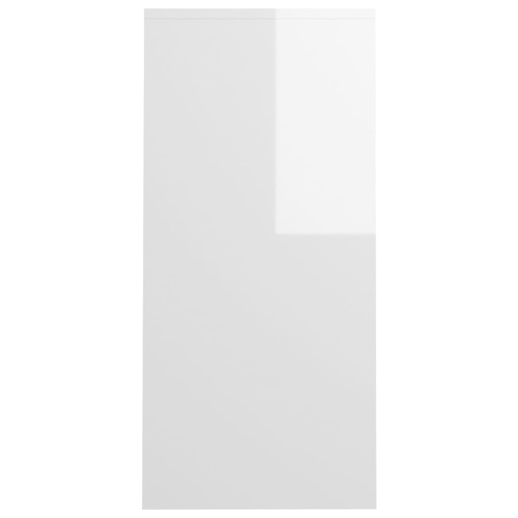 vidaXL Notebook Desk High Gloss White 102.5x35x75 cm Engineered Wood