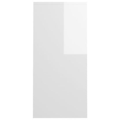 vidaXL Notebook Desk High Gloss White 102.5x35x75 cm Engineered Wood