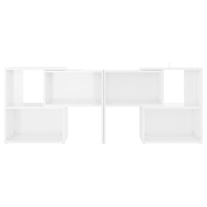 vidaXL TV Cabinet High Gloss White 104x30x52 cm Engineered Wood