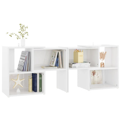 vidaXL TV Cabinet High Gloss White 104x30x52 cm Engineered Wood