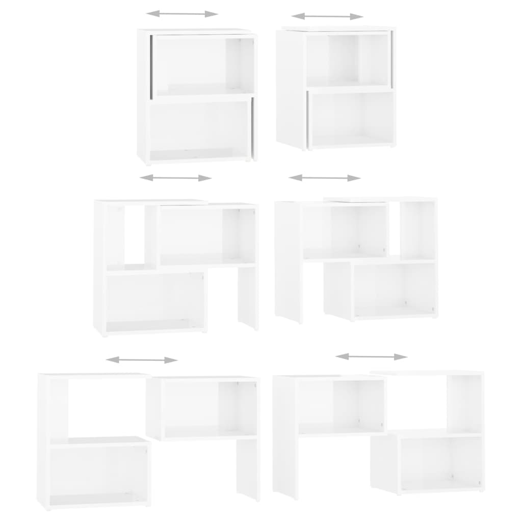 vidaXL TV Cabinet High Gloss White 104x30x52 cm Engineered Wood