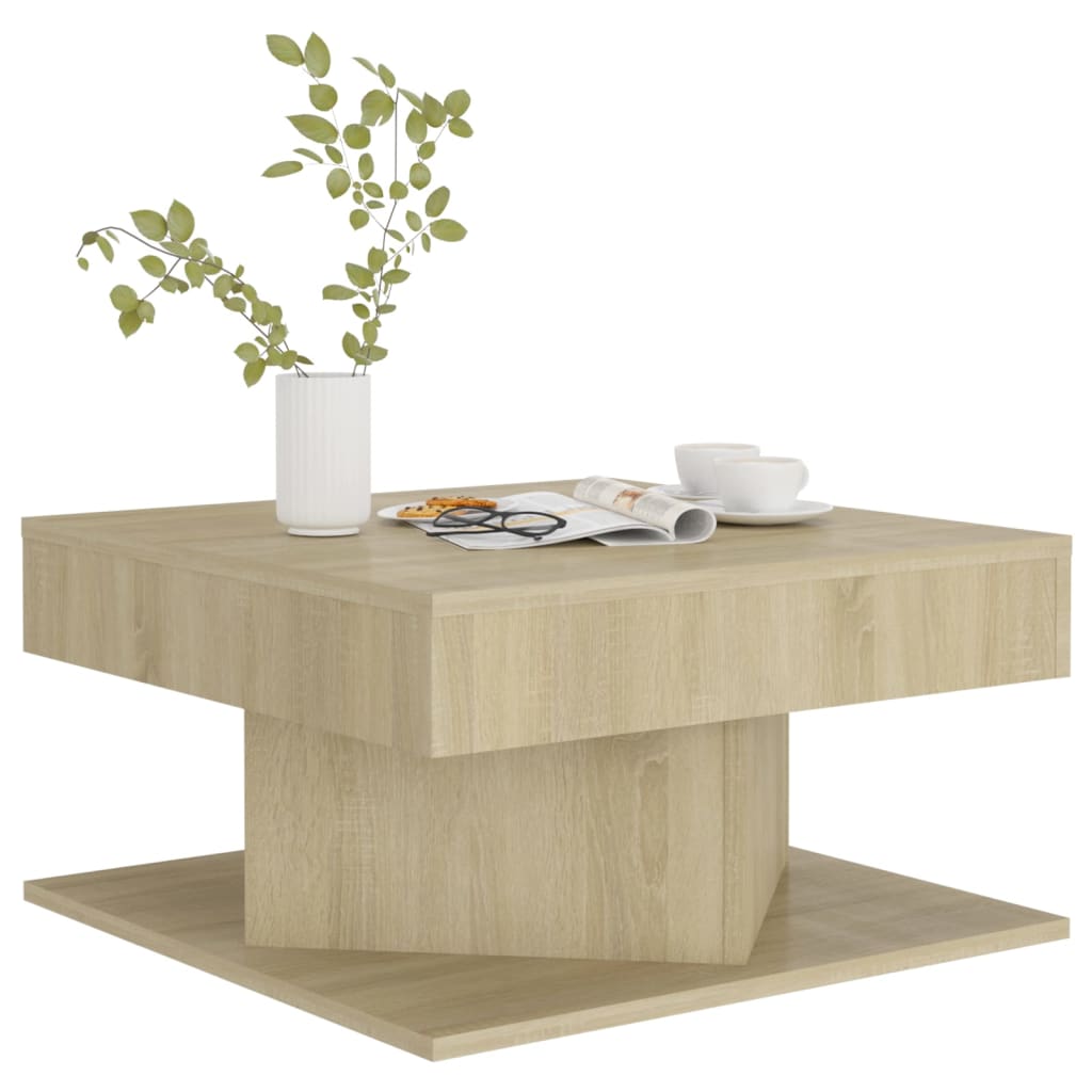 vidaXL Coffee Table | Sonoma oak | Engineered wood | Small | Simple