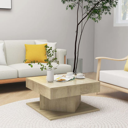 vidaXL Coffee Table | Sonoma oak | Engineered wood | Small | Simple