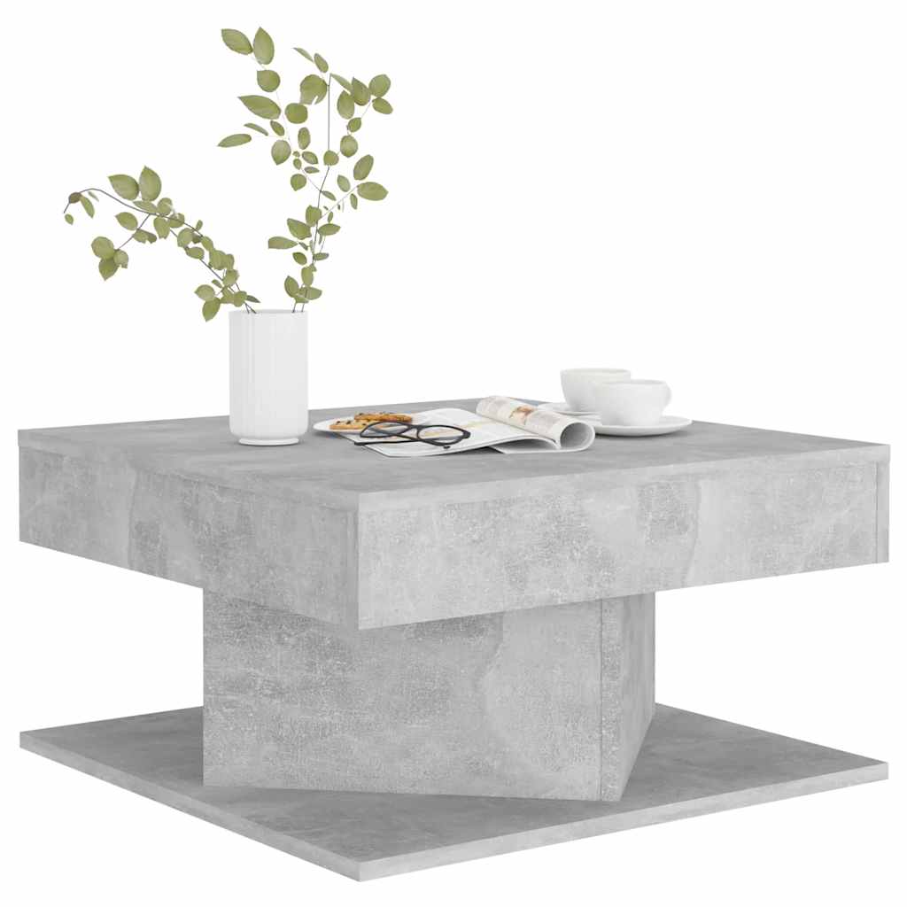vidaXL Coffee Table | Concrete grey | Engineered wood | Small |  Simplistic
