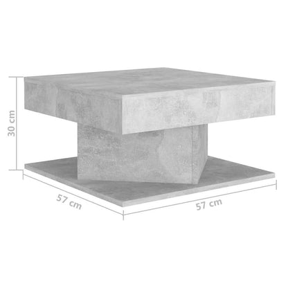vidaXL Coffee Table | Concrete grey | Engineered wood | Small |  Simplistic