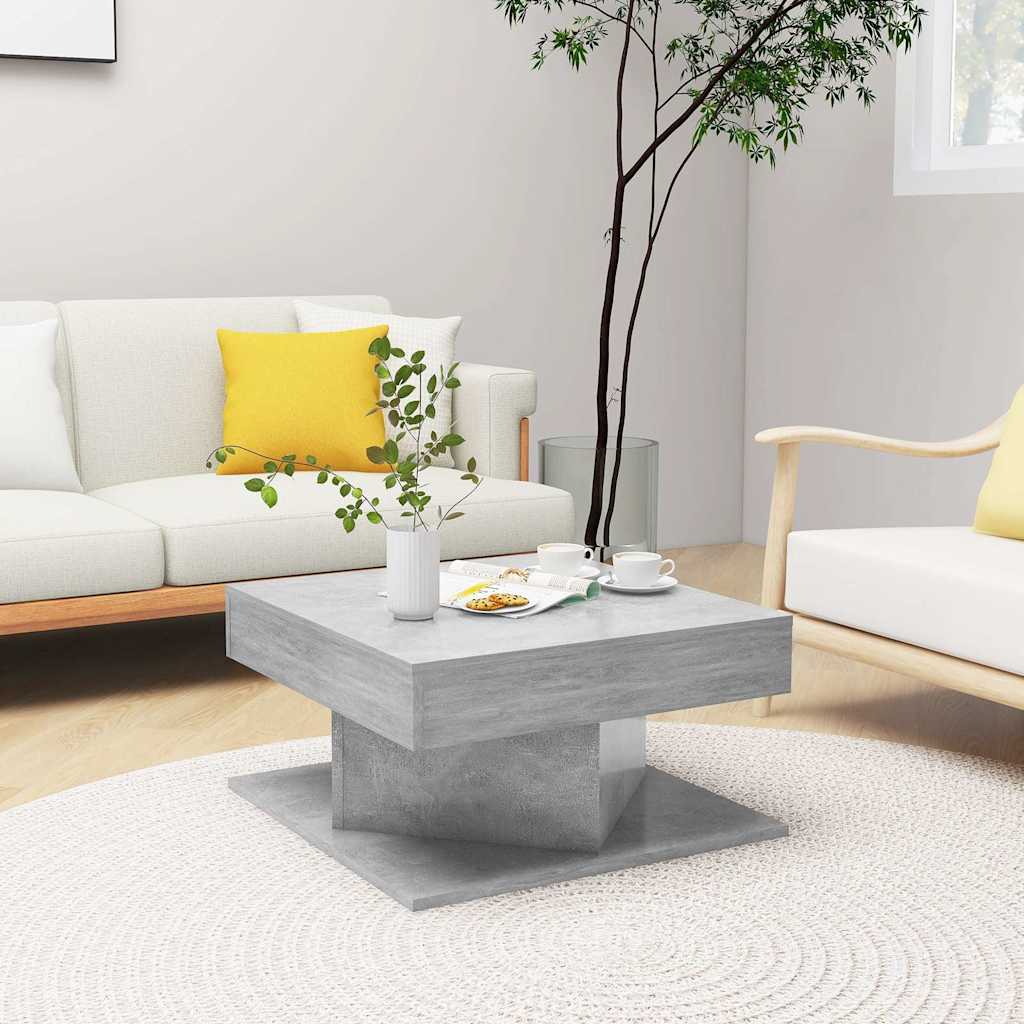 vidaXL Coffee Table | Concrete grey | Engineered wood | Small |  Simplistic