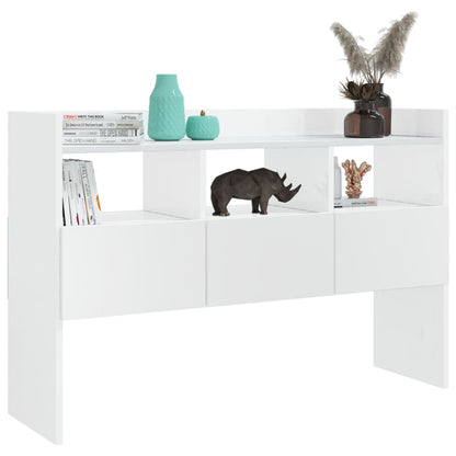 vidaXL Sideboard High Gloss White 105x30x70 cm Engineered Wood