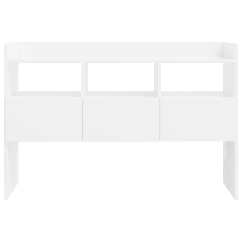 vidaXL Sideboard High Gloss White 105x30x70 cm Engineered Wood