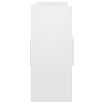 vidaXL Sideboard High Gloss White 105x30x70 cm Engineered Wood