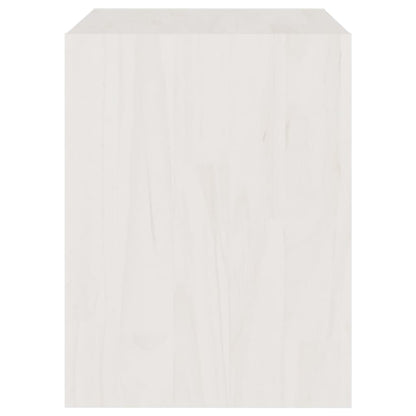 vidaXL Bedside Cabinet White 40x30.5x40 cm Solid Pinewood
