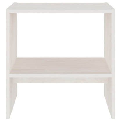 808056 vidaXL Bedside Cabinets 2 pcs White 40x30,5x40 cm Solid Wood Pine