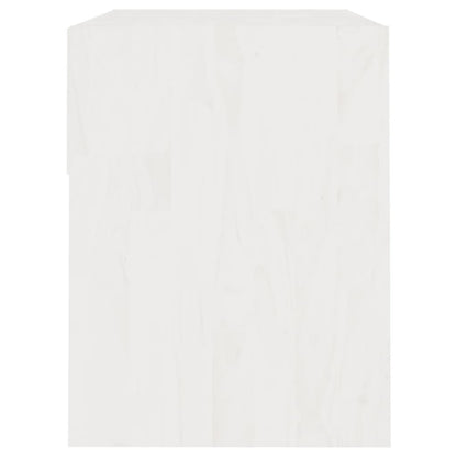 vidaXL Bedside Cabinet White 40x31x40 cm Solid Pinewood