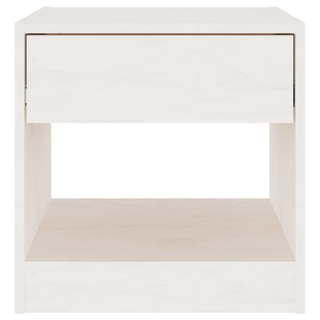 vidaXL Bedside Cabinets 2 pcs White 40x31x40 cm Solid Pinewood