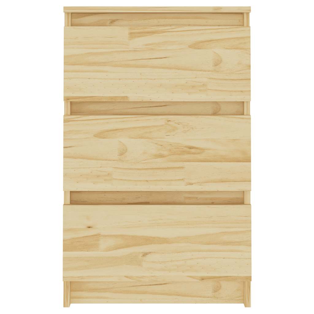 vidaXL Bedside Cabinet 40x29.5x64 cm Solid Pine Wood