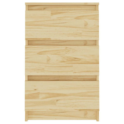 vidaXL Bedside Cabinet 40x29.5x64 cm Solid Pine Wood