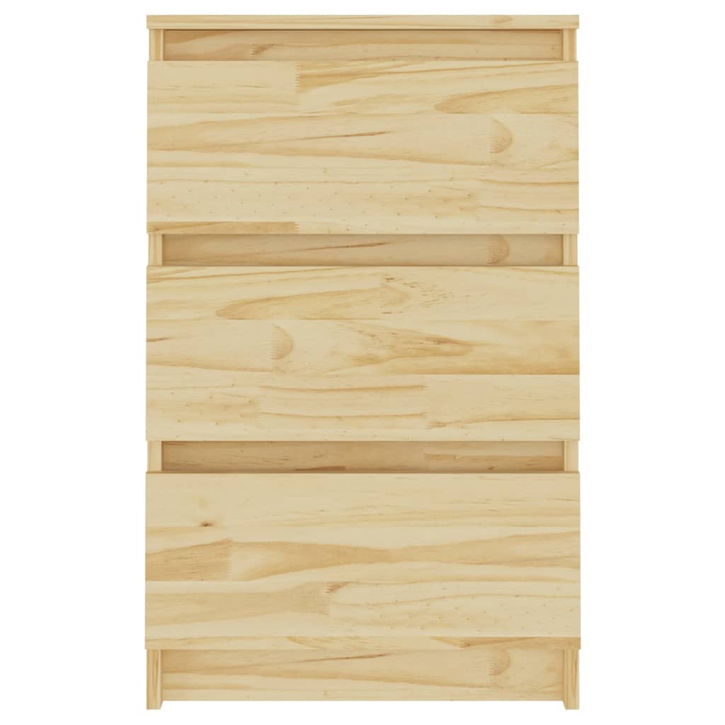 vidaXL Bedside Cabinets 2 pcs 40x29.5x64 cm Solid Pine Wood