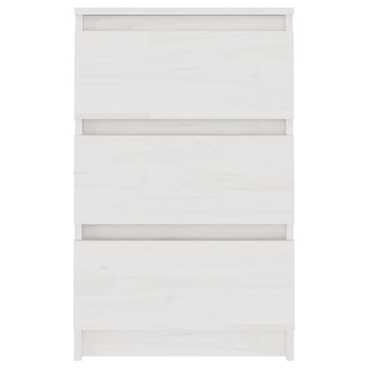 vidaXL Bedside Cabinets 2 pcs White 40x29.5x64 cm Solid Pine Wood