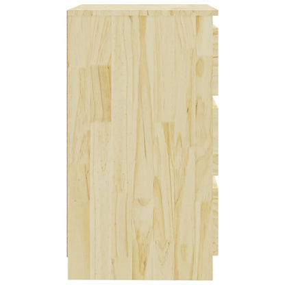 vidaXL Bedside Cabinet 60x36x64 cm Solid Pinewood