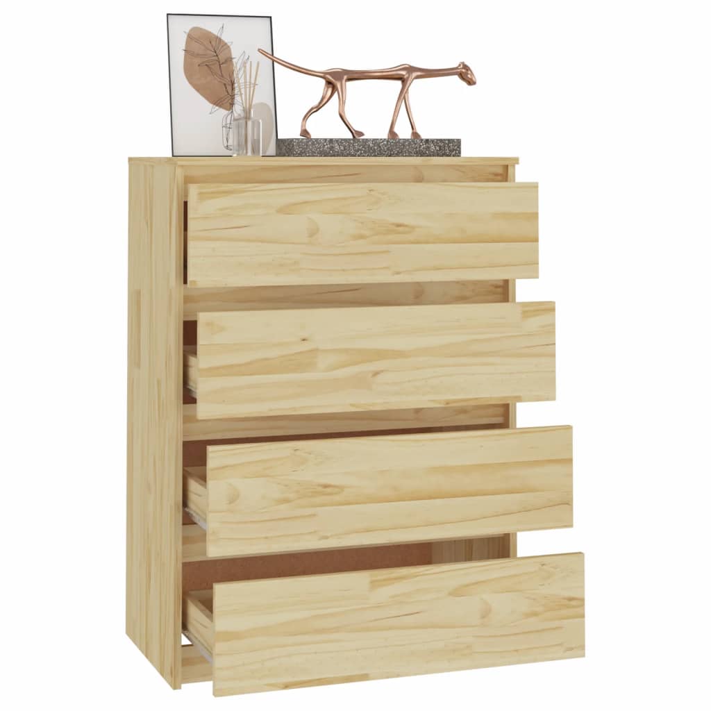 vidaXL Side Cabinet 60x36x84 cm Solid Pinewood