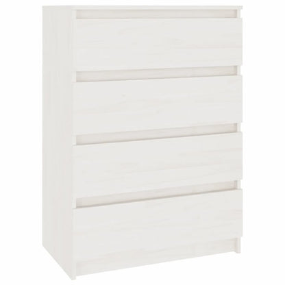 vidaXL Side Cabinet White 60x36x84 cm Solid Pinewood