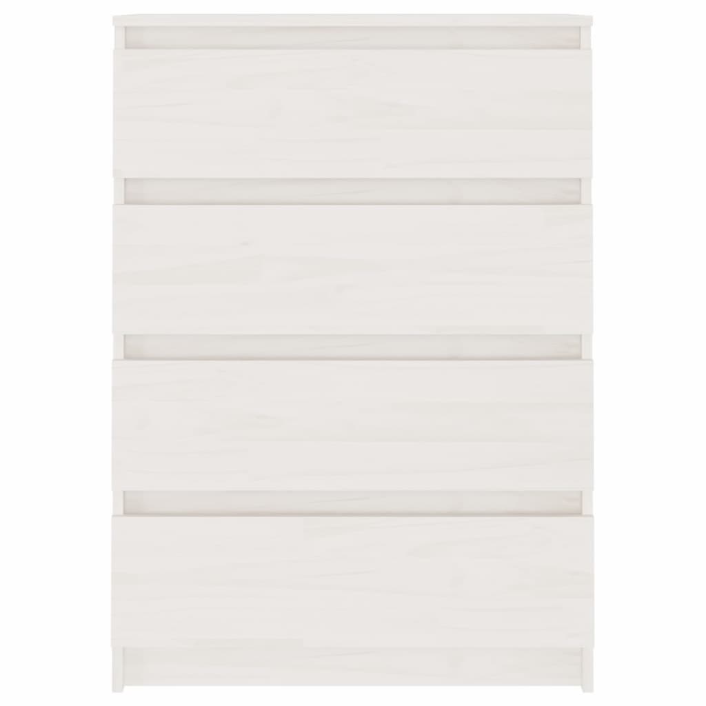vidaXL Side Cabinet White 60x36x84 cm Solid Pinewood