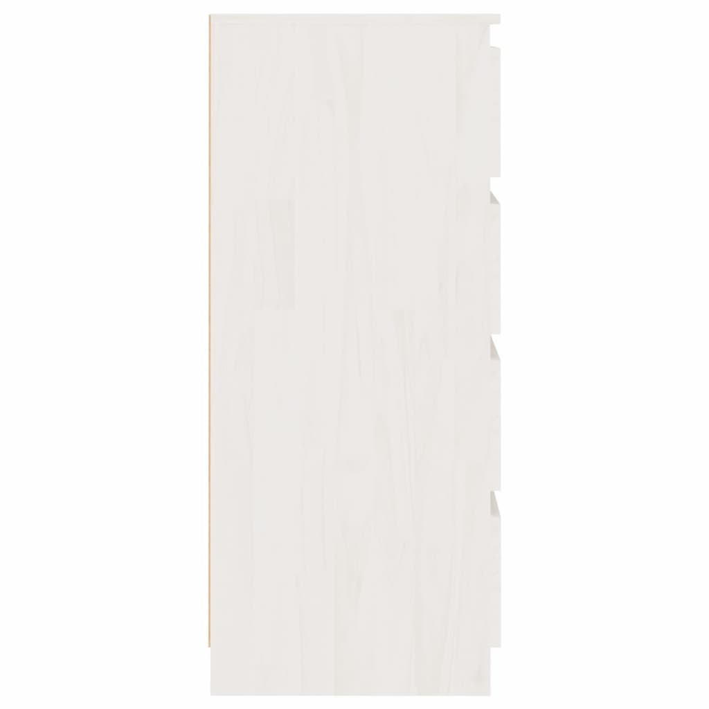 vidaXL Side Cabinet White 60x36x84 cm Solid Pinewood