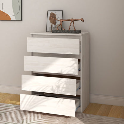 vidaXL Side Cabinet White 60x36x84 cm Solid Pinewood