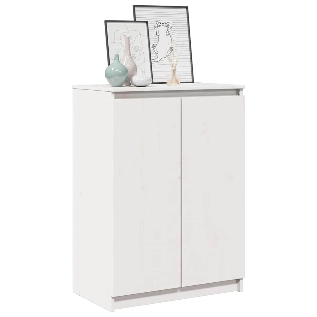 vidaXL Sideboard White 60x36x84 cm Solid Wood Pine