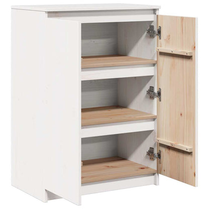 vidaXL Sideboard White 60x36x84 cm Solid Wood Pine