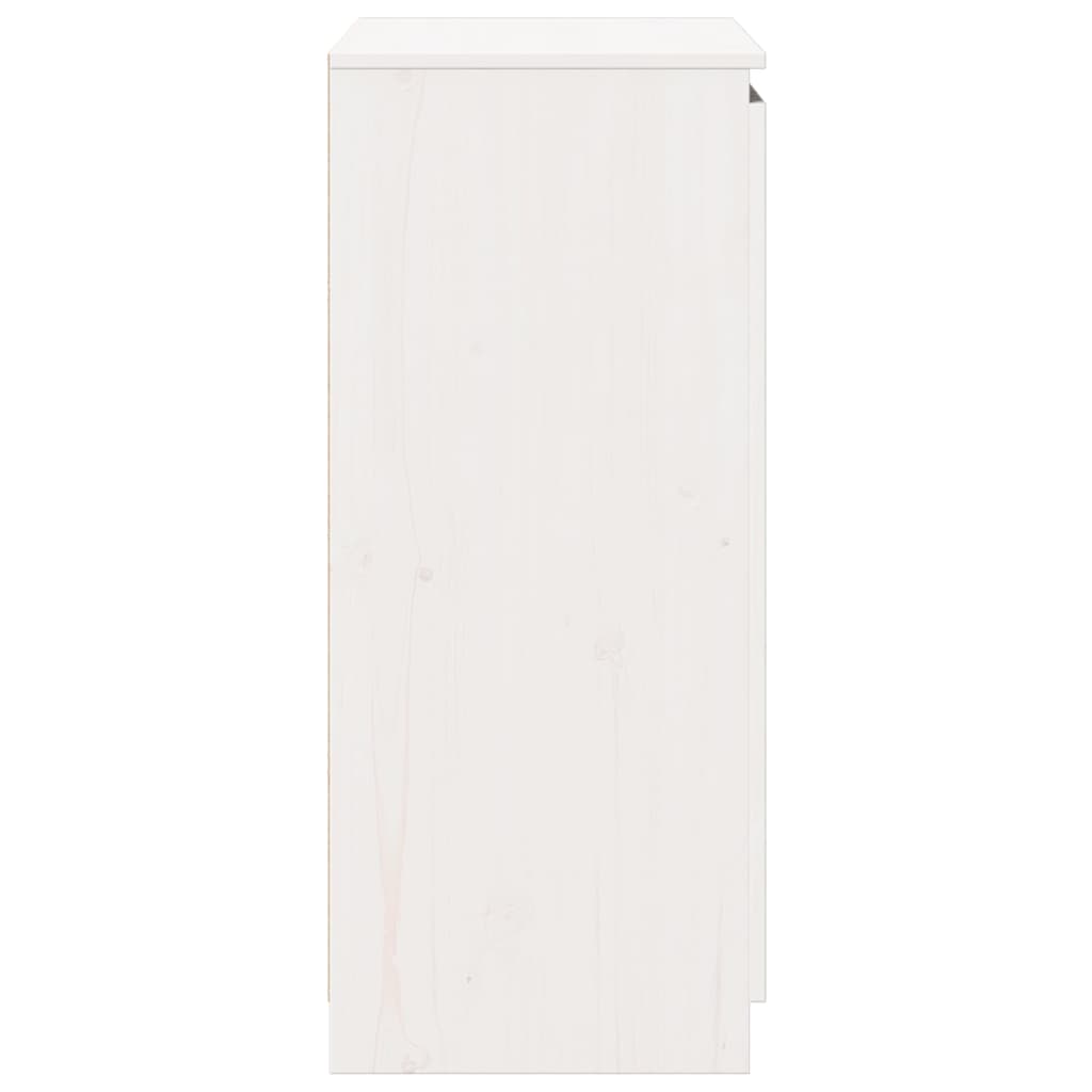 vidaXL Sideboard White 60x36x84 cm Solid Pinewood