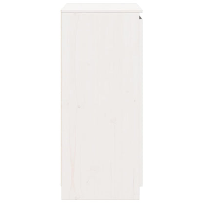 vidaXL Sideboard White 60x36x84 cm Solid Pinewood
