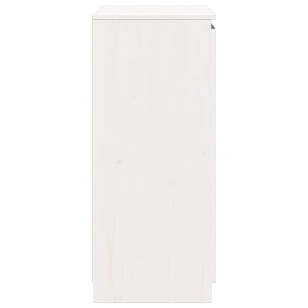 vidaXL Sideboard White 60x36x84 cm Solid Wood Pine