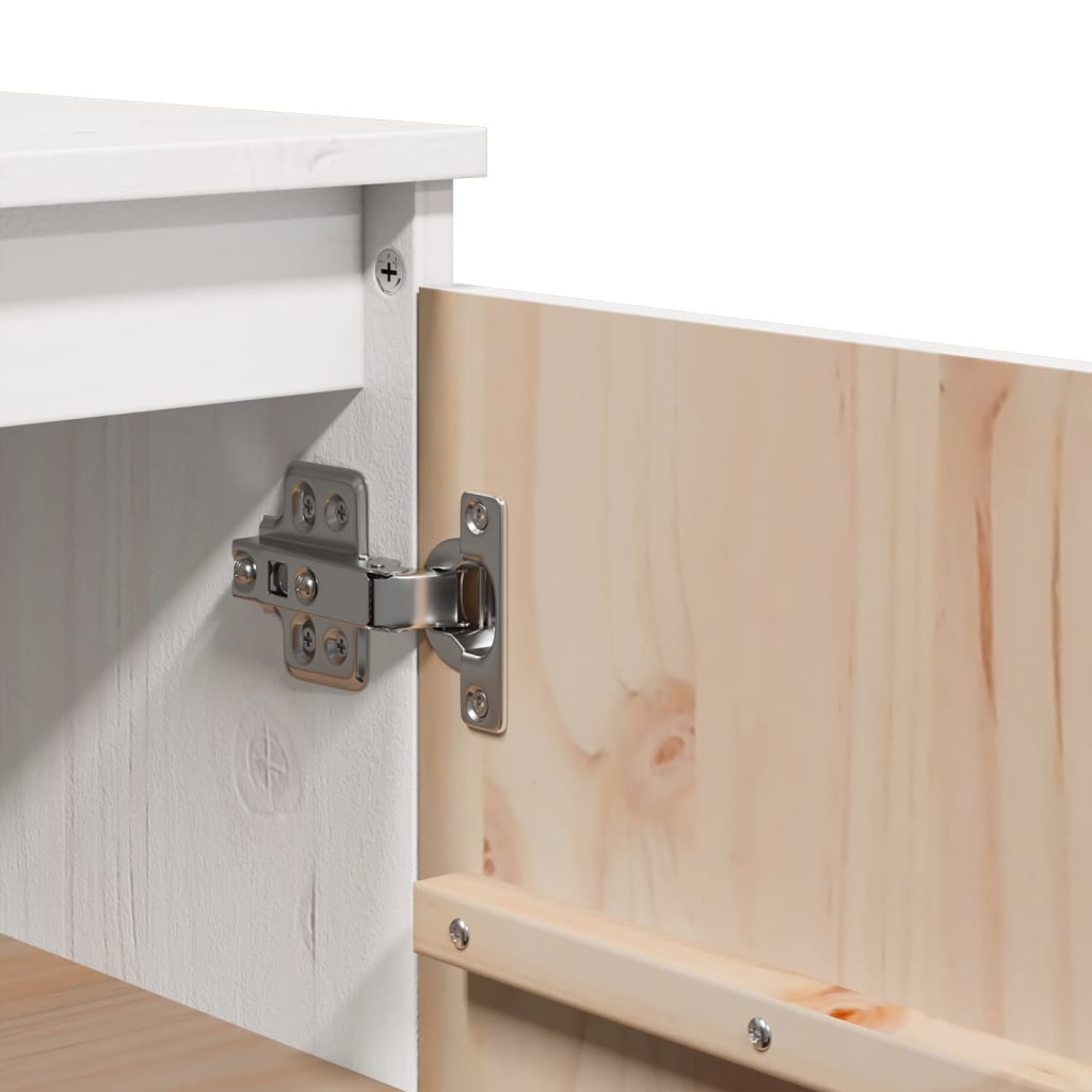 vidaXL Sideboard White 60x36x84 cm Solid Pinewood