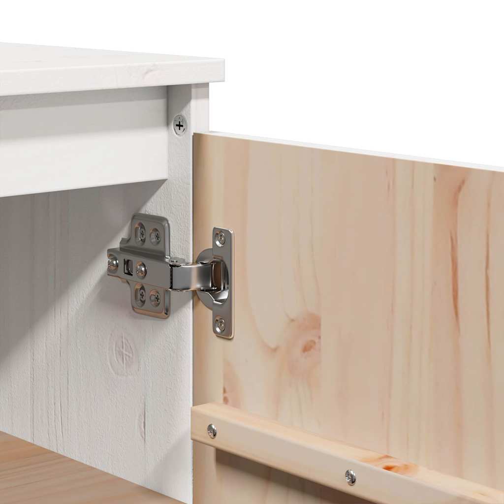 vidaXL Sideboard White 60x36x84 cm Solid Wood Pine
