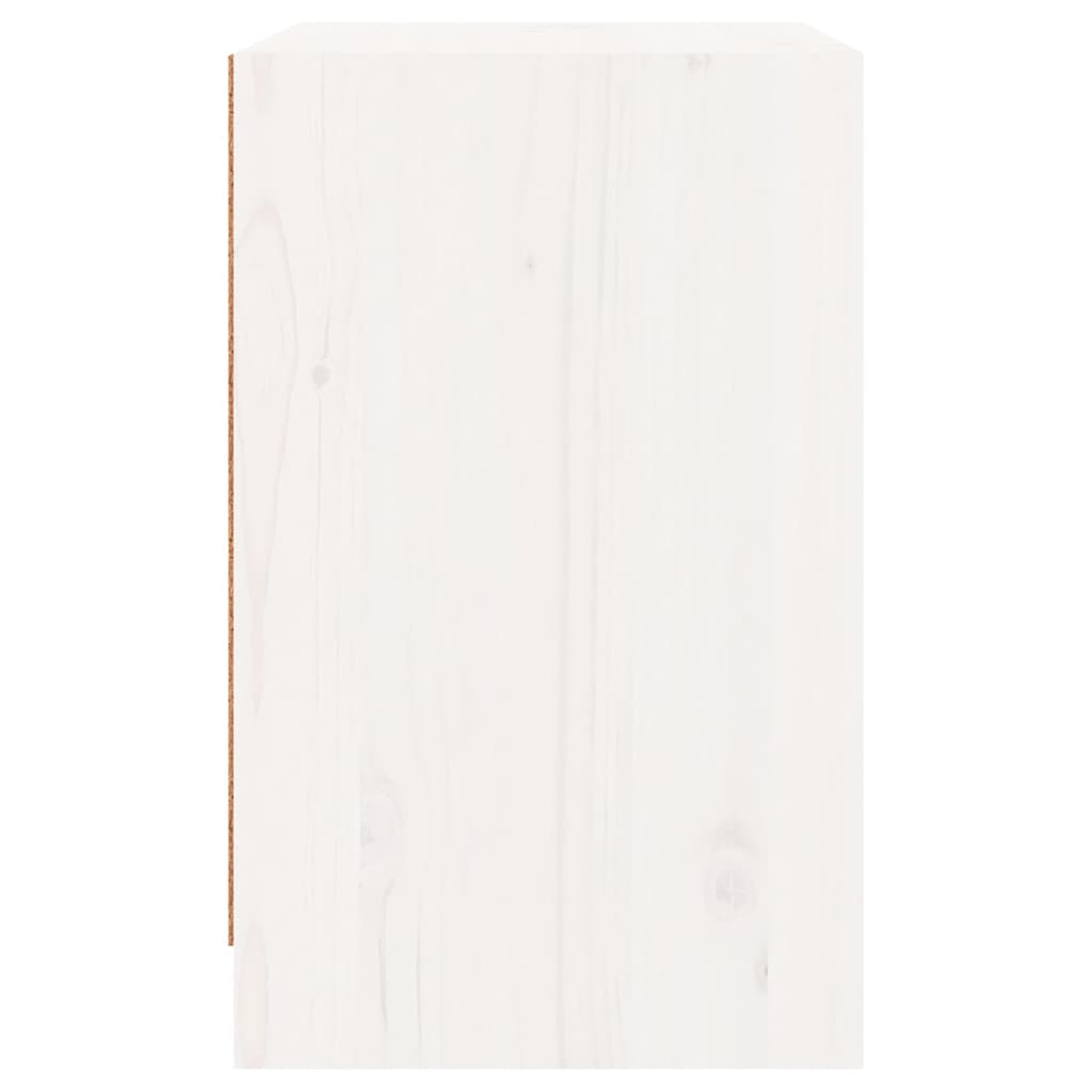 vidaXL Bedside Cabinet White 40x31x50 cm Solid Pinewood