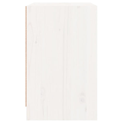 vidaXL Bedside Cabinet White 40x31x50 cm Solid Pinewood
