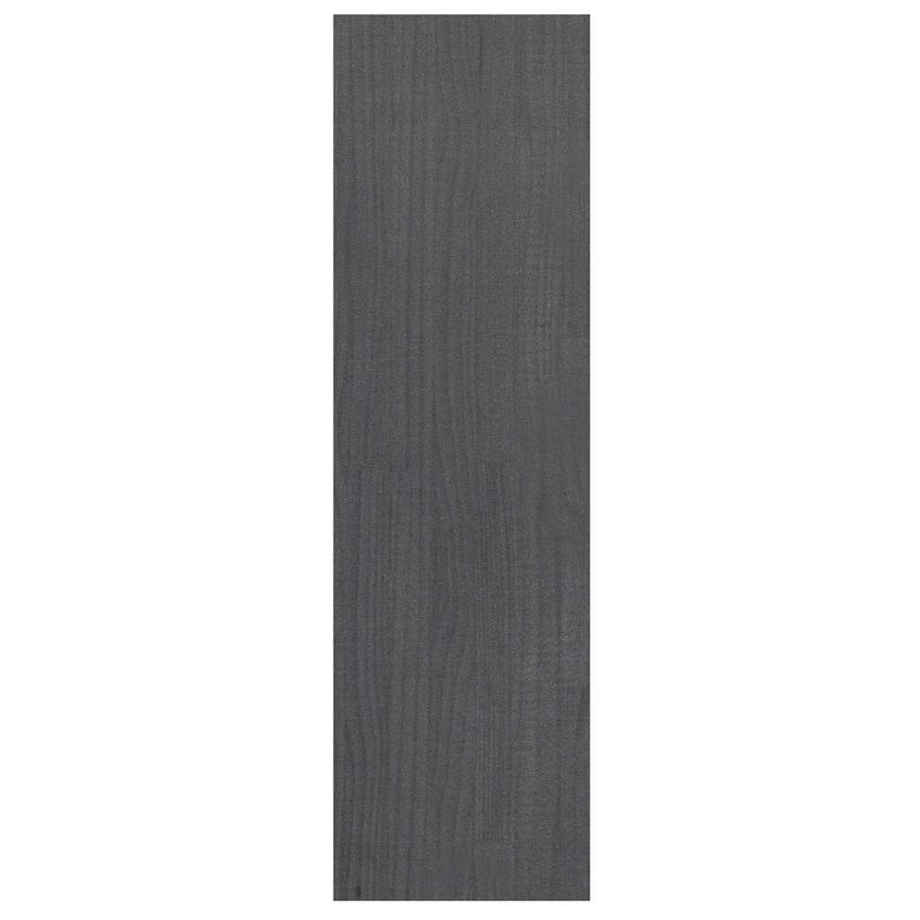 vidaXL Book Cabinet/Room Divider Grey 40x30x103,5 cm Solid Wood Pine