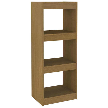 vidaXL Book Cabinet/Room Divider Honey Brown 40x30x103,5 cm Solid Wood Pine