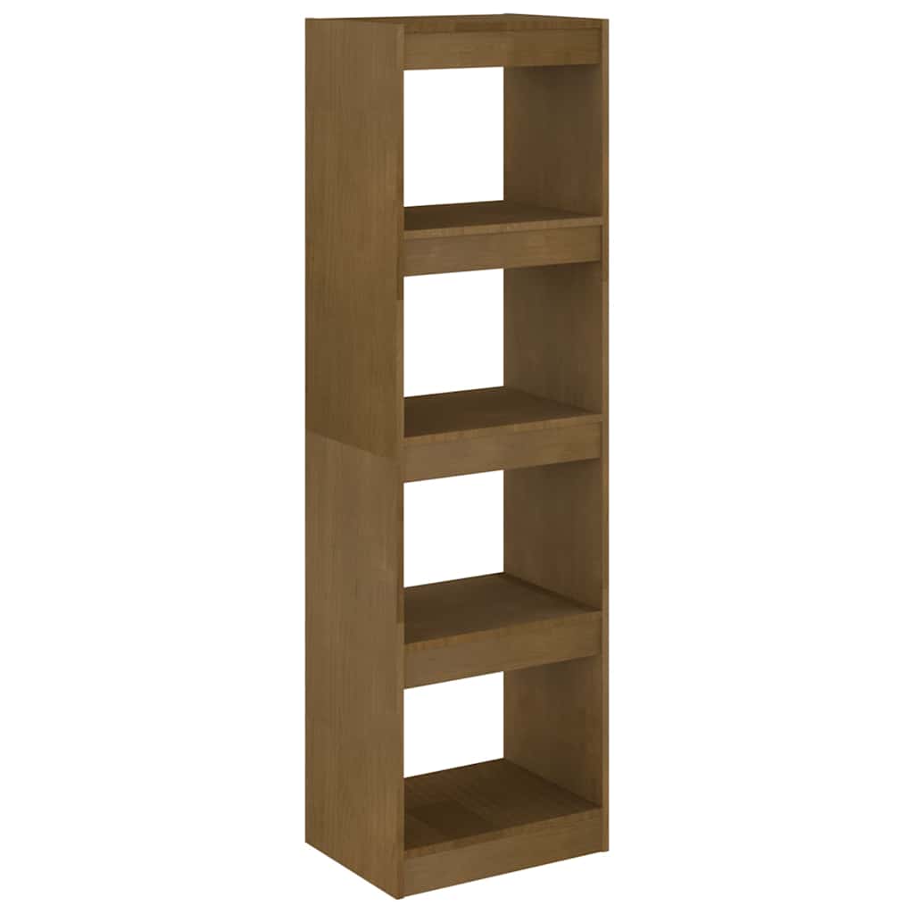 808146 vidaXL Book Cabinet Room Divider Honey Brown 40x30x135,5 cm Solid Wood Pine