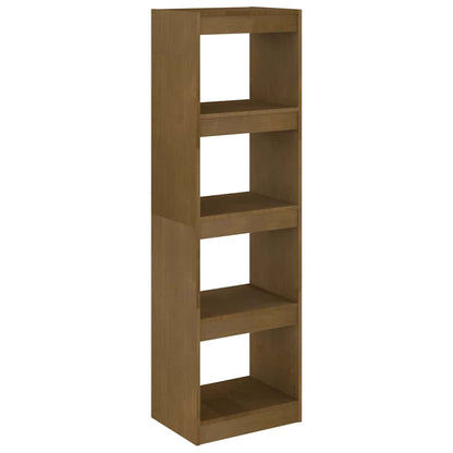 808146 vidaXL Book Cabinet Room Divider Honey Brown 40x30x135,5 cm Solid Wood Pine