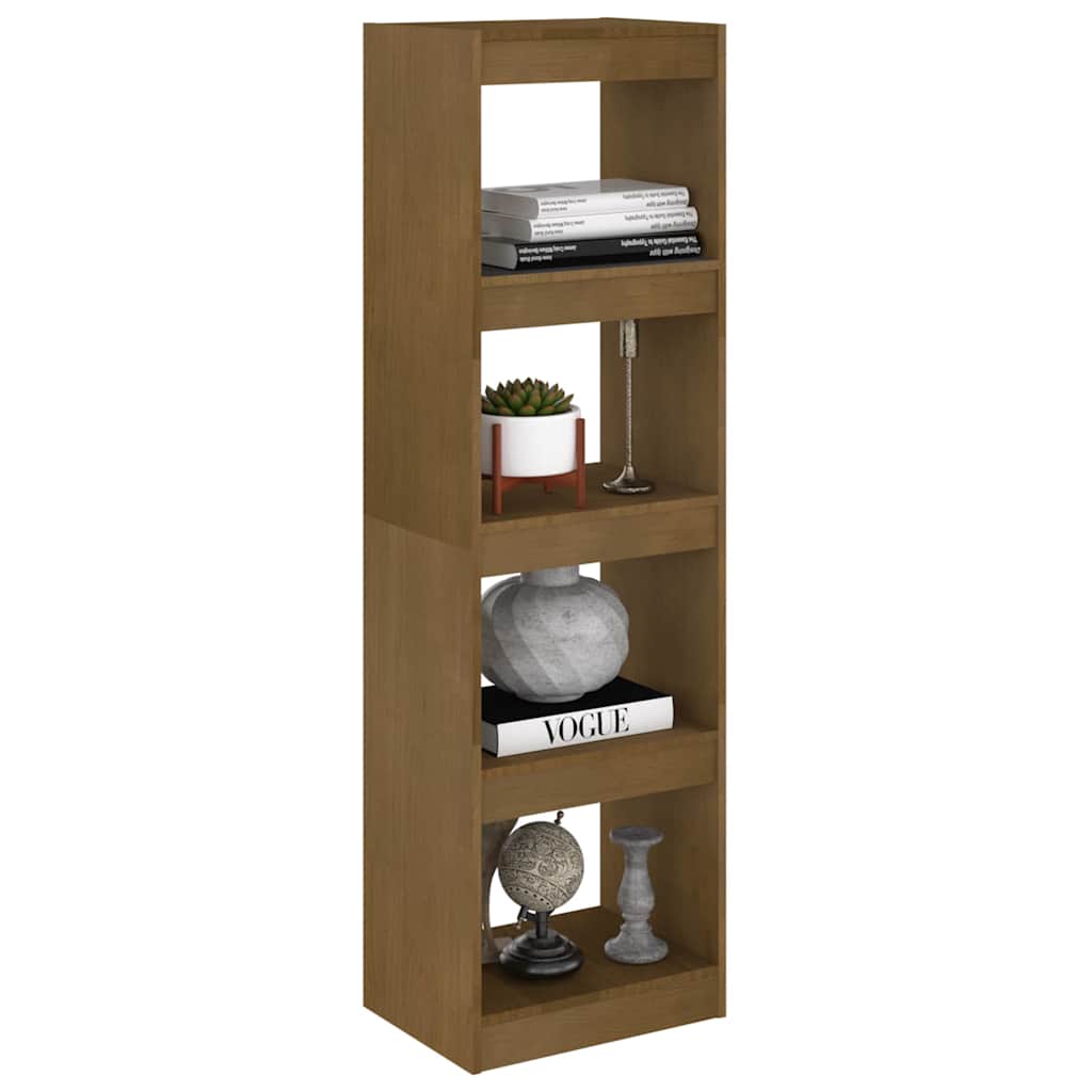 808146 vidaXL Book Cabinet Room Divider Honey Brown 40x30x135,5 cm Solid Wood Pine