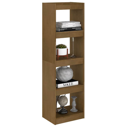 808146 vidaXL Book Cabinet Room Divider Honey Brown 40x30x135,5 cm Solid Wood Pine